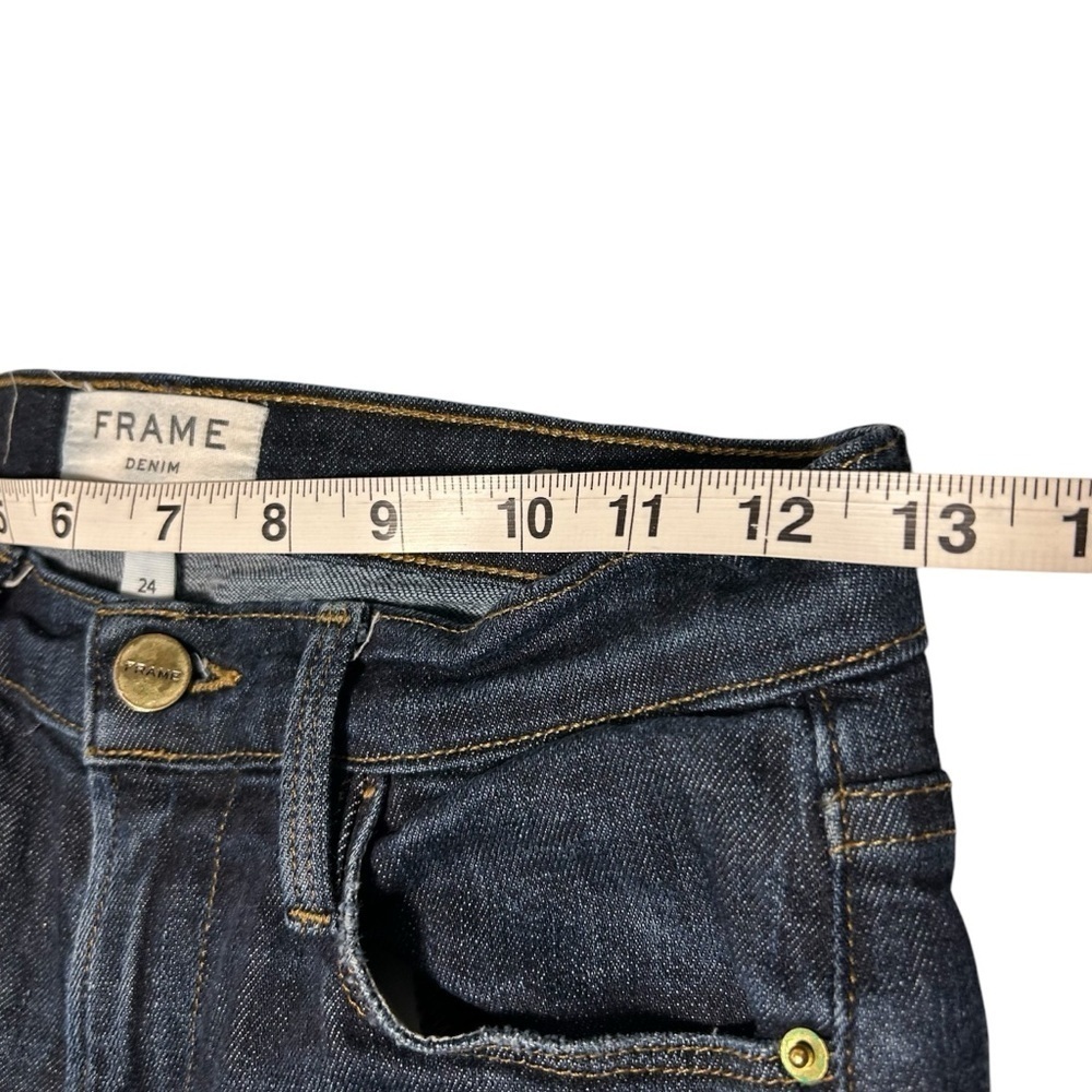 Frame Le High Straight Raw Hem Sz 24 - Picture 10 of 12